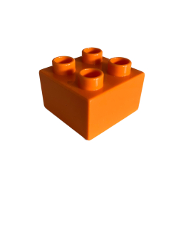 Lego Duplo kostka oranžová 2x2
